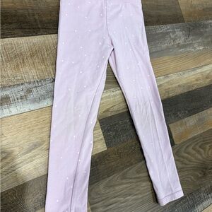 Cat & Jack Light Purple Leggings with White Dots